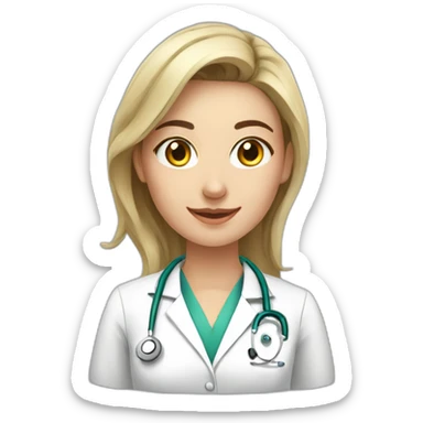 A medical female student at damascus university sticker