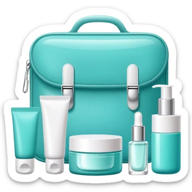 skin care Kit Turquoise colors sticker