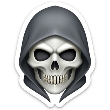 reaper mask sticker