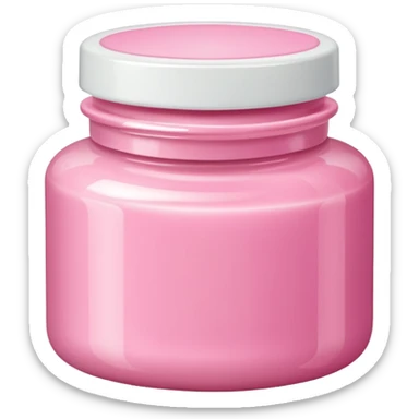 pink body cream  sticker