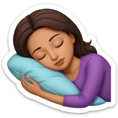 Latina baddie sleeping sticker