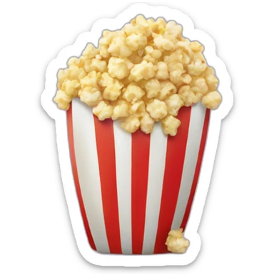 Popcorn sur un canapé sticker