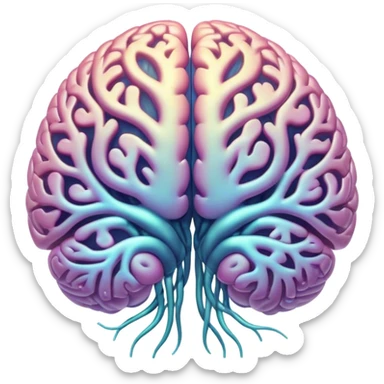 Hypnotized brain sticker