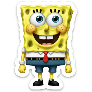 spongebob like an emoji  sticker