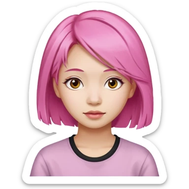 nam, tóc hồng, 20 tuổi  sticker