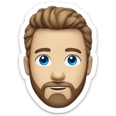 alexandre-broudin with light blue eyes and light brown hipster hair cut with darker beard sticker