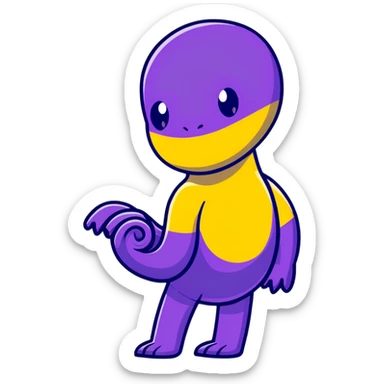 purple upper and under limbs sticker