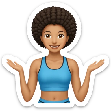 persona afroamericana casada de correr sticker