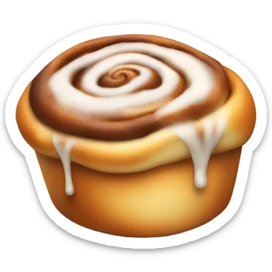 Warm cozy cinnamon rolls  sticker