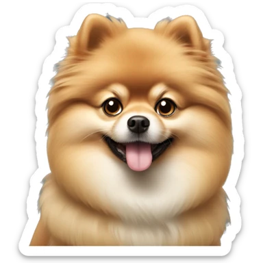 Dog pomeranian  sticker