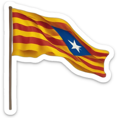 Catalonian independent flag sticker
