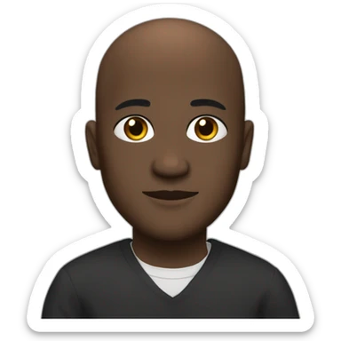 Maurice N Leacock bald, dark-skinned and 53 sticker