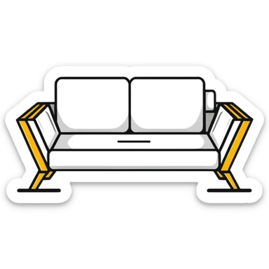 modern furniture logo with text Мебельный Базар sticker