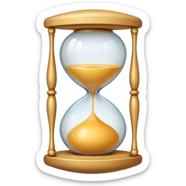 Hourglass egg shape sticker