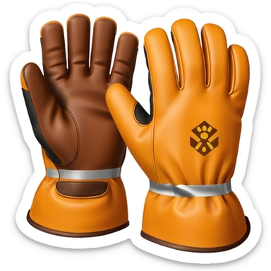 construction gloves 5 fingers sticker