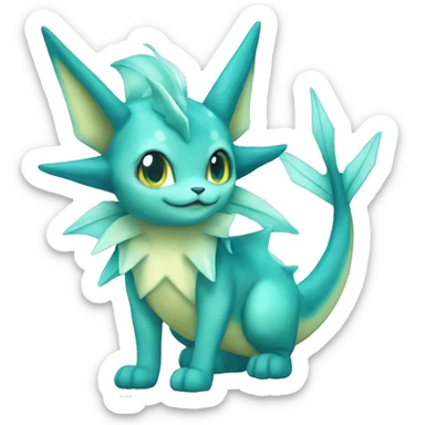 Vaporeon full body sticker