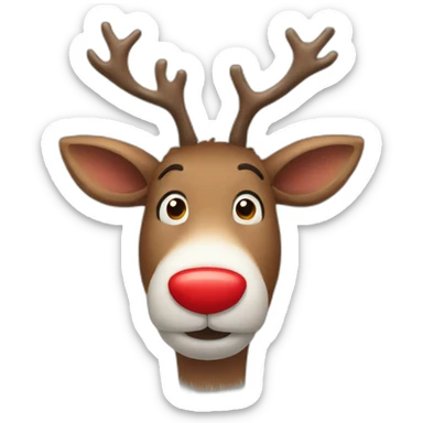 Red-Nosed Reindeer sticker