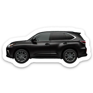 black lexus car sticker