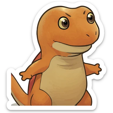 Cartoon Orange Charmander  sticker