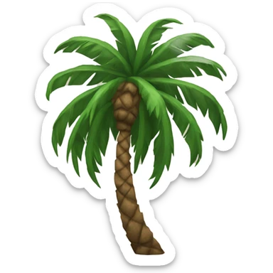 Palm tree in san diego sticker