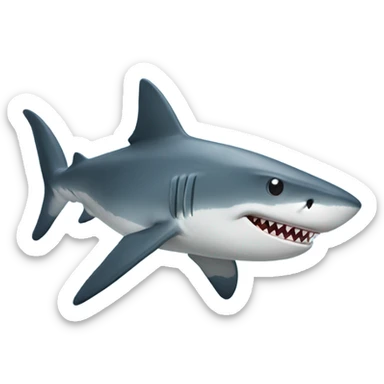 Shark fun sticker