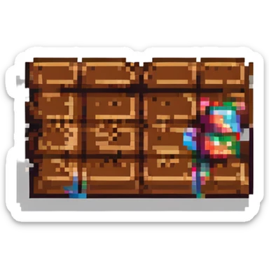 chocolate bar sticker