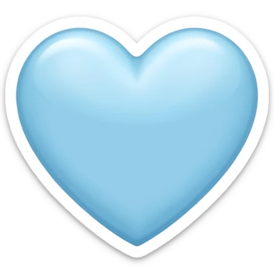 “💕” in light blue  sticker