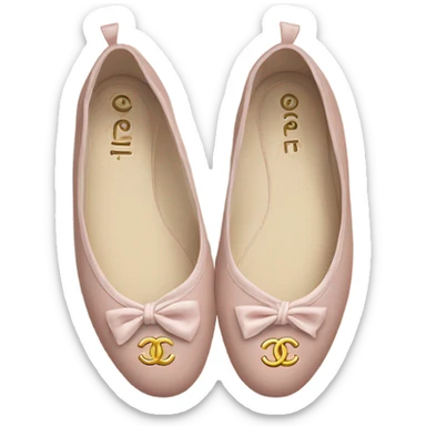 Chanel ballet flats sticker