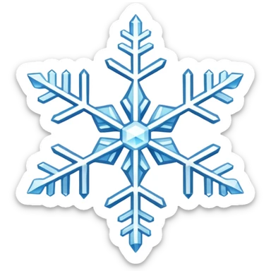 flocon de neige sticker