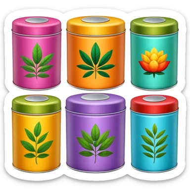 Herbal Tea Tins sticker