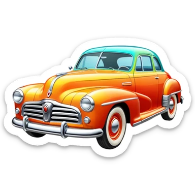 classic cars sticker
