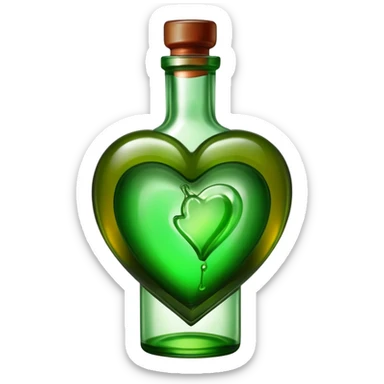 Heart of bottles of Jameson sticker