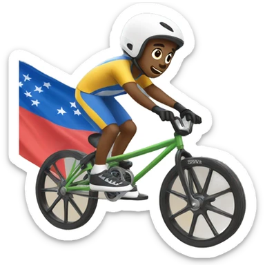 summer olympics bmx boy sticker