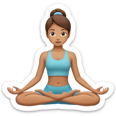 Yoga girl sticker