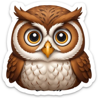 şişko baykuş sticker