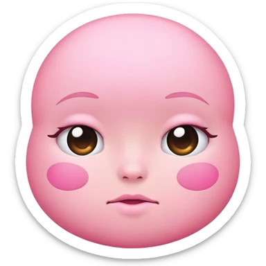 Cartoon bum cheeks in simple cute style sticker