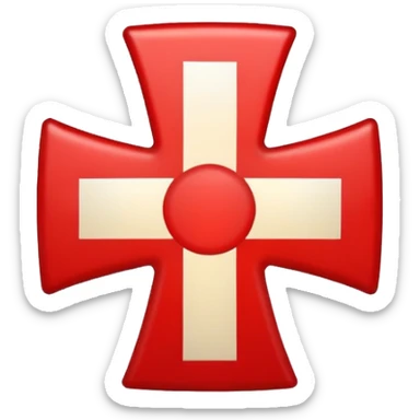 the red cross of the knights templar sticker