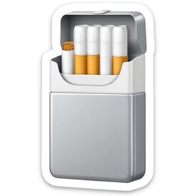 white seven stars grey shining cigaret pack with a few little white  sticker