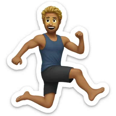 kicking my feet sticker