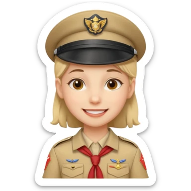 scout girl very unique  sticker