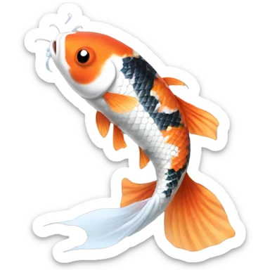 Koi fish sticker