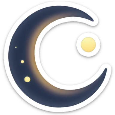 crescent sticker