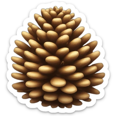 buff-pinecone sticker