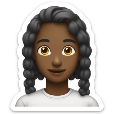 persoone qui avis Un sweet Black sticker