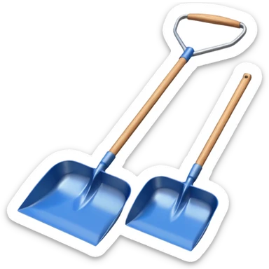 Snow shovels sticker