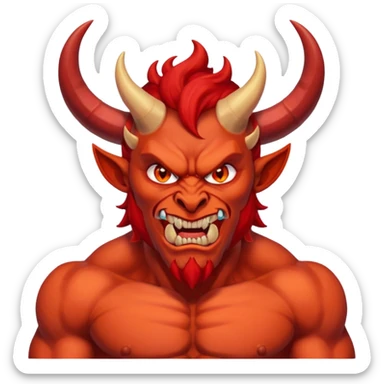Satan from Christian Gods sticker