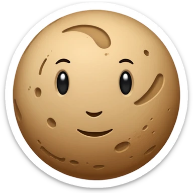 sand planet sphere sticker