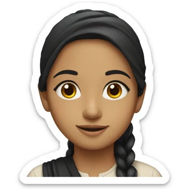 Pakistani girl sticker