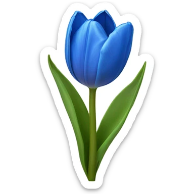 Blue tulip sticker