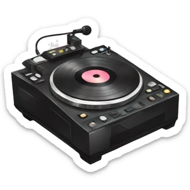 Dj turntables  sticker